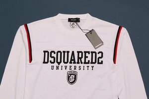 わけあり 汚れ B品 ディースクエアード メンズ ロングスリーブＴシャツ ホワイト サイズL DSQUARED2 S74GD1218 S24658 100 WH