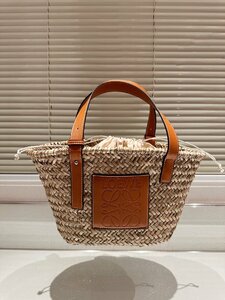 ★美品★LOEWE ロエベ アナグラム バスケットバッグ スモール ショルダートート かごバッグ