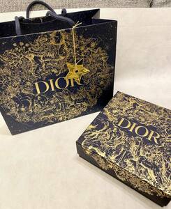 未使用限定品 Christian Dior ショッパー&ギフトボックス クリスチャンディオール チャーム付