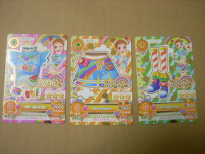 アイカツ 06-40N チアーズトップス 06-43N チアーズスカート 06-46N チアーズスニーカー 2013年 バンダイ