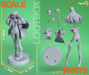 1:10 HOBBY DIY ペルソナ5 未塗装佐倉双葉 未組み立てフィギュア PERSONA 5 FUTABA SAKURA FIGURE LIMITED