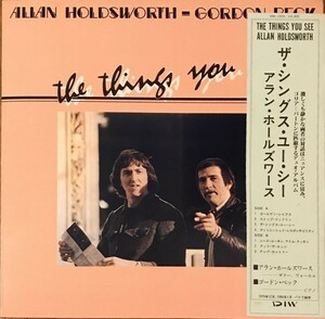 【アナログ】ALLAN HOLDSWORTH / GORDON BECK / THINGS YOU SEE（国内盤LP）