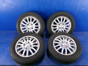 [北海道引き取り限定]155/65R13 DUNLOP ENASAVE EC202 アルミホイール 13x4.00B PDC100 4穴 45 MADE IN CHINA 　タイヤホイール4本セット