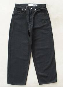 2024AW ENDS and MEANS Relaxed fit 5 Pockets Denim Black