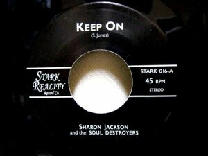 FUNK 45/7INCH/UK ORIGINAL/SHARON JACKSON & THE SOUL DESTROYERS - KEEP ON/FAKIN