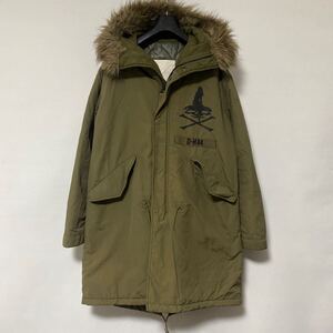 希少 ヒステリックグラマー プリマロフト スカル ガール モッズ コート M hysteric PRIMALOFT coat ファー M-51 ミリタリー