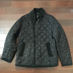 FIDELITY フィデリティ キルティングジャケット 襟・肘コーデュロイ Size L MADE IN ENGLAND