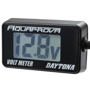 【注目商品】デイトナ(Daytona) AQUAPROVA (アクアプローバ) バイク用 電圧計 デジタル 防水 バックライト コ