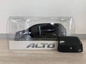 【未使用美品】スズキ ALTO ノベルティ カラーサンプルミニカー　8代目アルトHA36S　バックドアツートン　ブラックパール×グレー 非売品