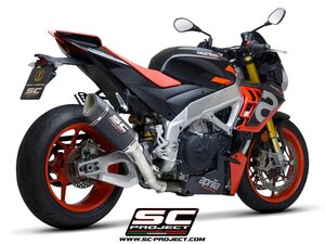 【国内在庫】SC-PROJECT SCプロジェクト SC1-Rスリップオンサイレンサー 排気バルブ付きリンクパイプ APRILIA TUONO V4 FACTORY マフラー