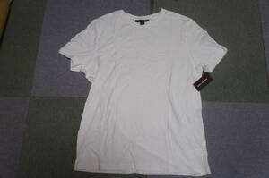 送込 新品タグ付 マイケルコース 半袖Tシャツ ワンポイント MK刺繍入り 無地 白 格安 USA購入 