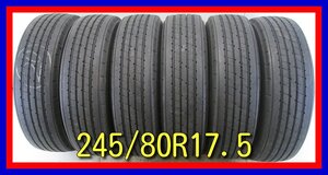 ■中古タイヤ■　245/80R17.5 133/131J BRIDGESTONE R173 トラック等 夏タイヤ サマータイヤ 激安　送料無料　U570