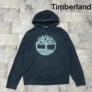 Timberland ティンバーランド sweat hoodie スウェット パーカー ビッグプリントロゴ アウトドア ビッグサイズ ネイビー 玉SS2539