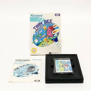 MSX ツインビー 箱説付き 痛みあり 動作確認済み コナミ MSX TwinBee CIB Tested Konami Shmup RC740