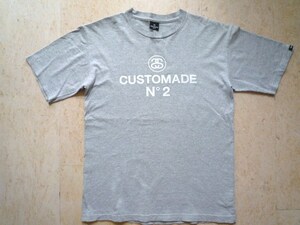 ○STUSSY CUSTOMADE made in USA size No2 (M相当) 肩幅52身幅51着丈68