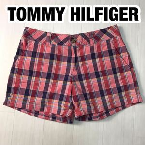 TOMMY HILFIGER トミー ヒルフィガー ショートパンツ 2 チェック柄 マルチカラー 刺繍ロゴ フラッグ