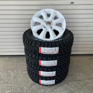 ララパーム　KC-8 ◆ ナンカンFT-9◆165/80R14◆ホワイトレター　チューナーサイズリフトアップ軽トラ軽バン 4本セット ホワイト