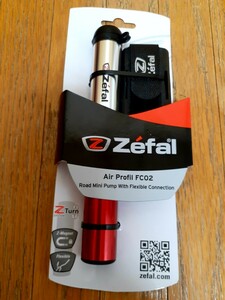 ☆送料無料☆ Zefal【Air Profil FC02】空気入れ ミニポンプ シルバー/レッド 携帯ポンプ