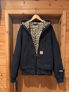 ワコマリア　wackomaria Carhartt カーハート　 アクティブジャケット　ダッグパーカー　L 黒