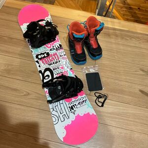 キッズ用スノーボードセット RIDE BURTON