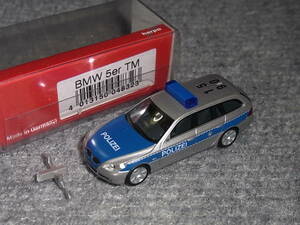 1/87 BMW シルバー POLIZEI 5シリーズ HERPA ヘルパ 535i パトカー