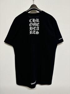 【入手困難】CHROME HEARTS クロムハーツ 半袖 Tシャツ 文字ロゴ Lサイズ 新品同様 黒 ブラック レア 希少