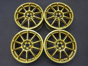 A-85　ＯＺ　プロドライブ　（ゴールド）　17×7J ET52 PCD100 5H 4本　人気商品　スバル　レガシィ　インプレッサ　等に是非　！