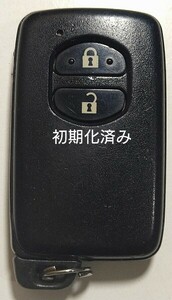 初期化済トヨタ純正 スマートキー 2ボタンプリウスアクア基盤番号271451-5300 新品電池サービス ⑮