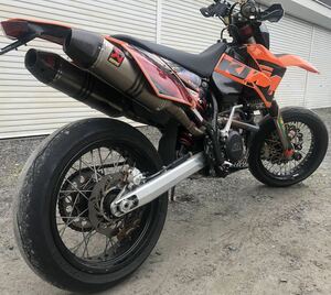 KTM525 EXC SMR MOTARD 250 350 400モタード アクラポビッチ2004年 登録書類有り 公道レーサー AKRAPOVIC kx rmz wr yz ktm dトラ DRZ