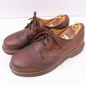 ドクターマーチン UK7/25.5cm-26.0cm/3ホール 茶 ブラウン ブーツ メンズ レディース dr.martens 中古 古着 dm3906