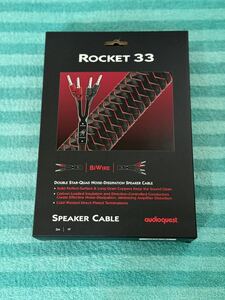 Rocket 33.2 audioquest オーディオクエスト スピーカーケーブル 3m シングルバイワイヤー 両端バナナプラグ