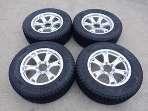 weds キーラーフォース 18インチ BLIZZAK DM-V3 265/60R18 110Q スタッドレスタイヤ 4本SET 山あり 150プラド ハイラックス