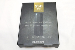 ■ゆうパケット対応！動いたけどジャンク扱い！即決！elecom ESD-EH1000GBK 1TB 超高速外付けポータブルSSD USB3.2 gen2