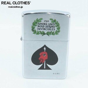 ZIPPO/ジッポー 1789 SOYONS UNIS NOUS SERONS INVINCIBLES スペード 1989年製 /LPL