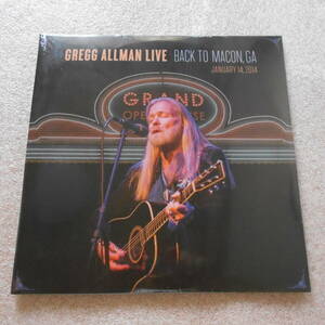 Gregg Allman - Live: Back To Macon, GA (未開封EU 2LP) Universal Music Group 0888072377066