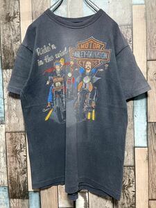 Vintage USA製 86年製 80s ハーレー ダビッドソン HARLEY DAVIDSON Tシャツ 一点物 ヴィンテージ 当時モノ ビンテージ シングルステッチ