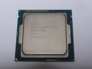 INTEL CPU Core i7 4790K C0 4コア8スレッド 4.00GHZ SR219 LGA1150 CPUのみ 起動確認済みです 