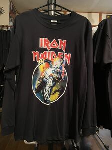 IRON MAIDENロングTシャツ新品サイズMバックプリントありヘヴィメタル　ロックンロール　アイアン・メイデン