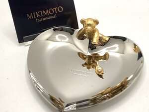 キングラム[05]MIKIMOTO[ミキモト] GINZA BEAR ベアー&パール ジュエリートレイ アクセサリートレイ★箱付/未使用品★【送料無料】8081