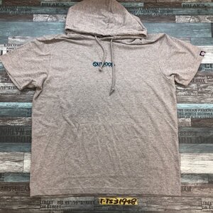 OUTDOOR PRODUCTS アウトドアプロダクツ メンズ 半袖パーカー Tシャツ 大きいサイズ 4L 杢グレー