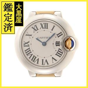 Cartier カルティエ　バロンブルーSM　W69007Z3　シルバー　SS/YG　レディース　クォーツ　腕時計【200】C