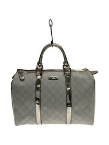 GUCCI◆ボストンバッグ_GGプラス/PVC/WHT/193603//