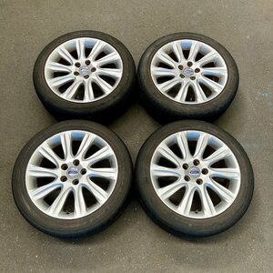 タイヤ付き純正ホイール4本セット　ボルボV40　MB4164T　17×7J　+50　108　5穴　205/50R17