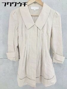 ◇ ◎ JILL STUART ジル スチュアート ベルト付 長袖 コート サイズM ベージュ レディース