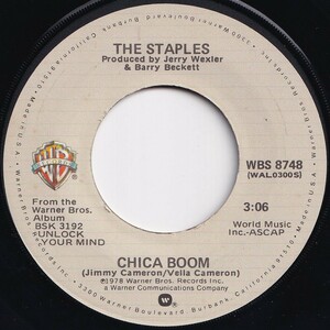 Staples Chica Boom / Handwriting On The Wall Warner Bros. US WBS 8748 207112 SOUL ソウル レコード 7インチ 45