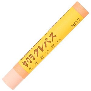 メール便発送 サクラクレパス クレパス太巻 単色 薄橙 10本入 LPバラ#7