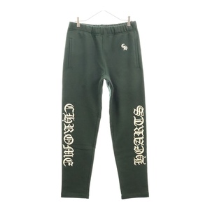 CHROME HEARTS クロムハーツ Y NOT SLO RIDE Sweat Pants ワイノットスローライドロゴ刺繍スウェットパンツ グリーン