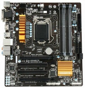 GIGABYTE Z97M-D3H LGA 1150 Intel Z97 HDMI SATA 6Gb/s USB 3.0 Micro ATX Intel Motherboard