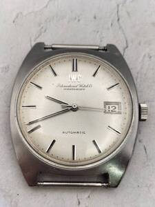 U367 1円～ 稼動品※訳あり IWC インターナショナルウォッチ シャウハウゼン 自動巻き デイト 腕時計 シルバー文字盤 メンズ 本体のみ