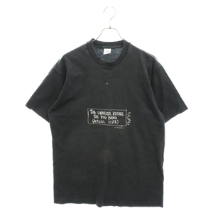 VINTAGE ヴィンテージ 90s the universe before the big bang プリント 半袖Tシャツ カットソー ブラック